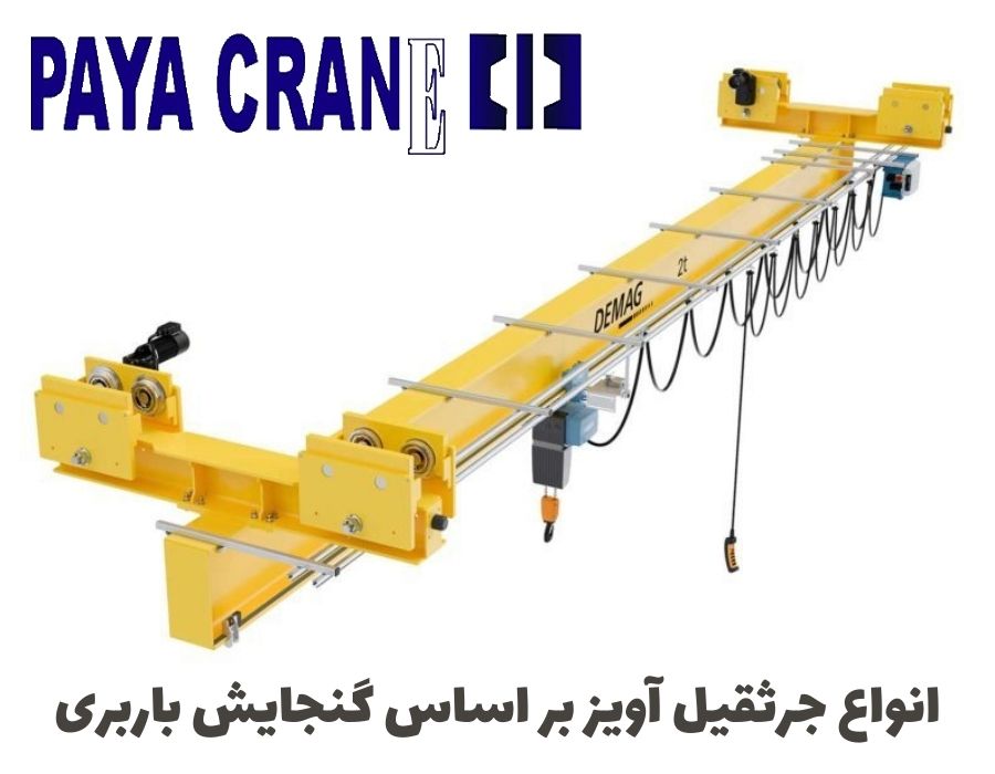 انواع جرثقیل آویز بر اساس گنجایش باربری